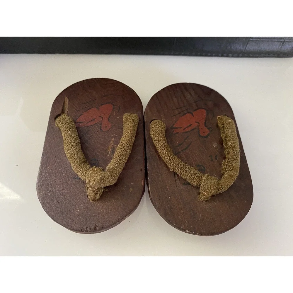 Kids Baby Japanese Traditional Clogs Geta Wooden Shoes Samurai Flip Flop 4.5